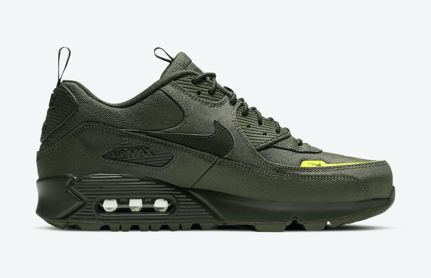 浓郁军事风格！这双军绿配色的Air Max 90有点酷！ 货号：CQ7743-300