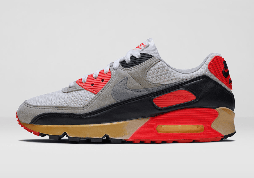 经典元年红外线配色Air Max 90下月复刻回归！ 货号：CT1685-100