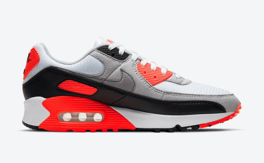 元年红外线配色Air Max 90“Infrared”复刻版官图释出！11月9日发售！ 货号：CT1685-100