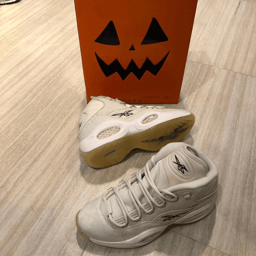 可撕鞋面！Reebok Question Mid 万圣节主题配色10月14日发售！ 货号：FZ1357