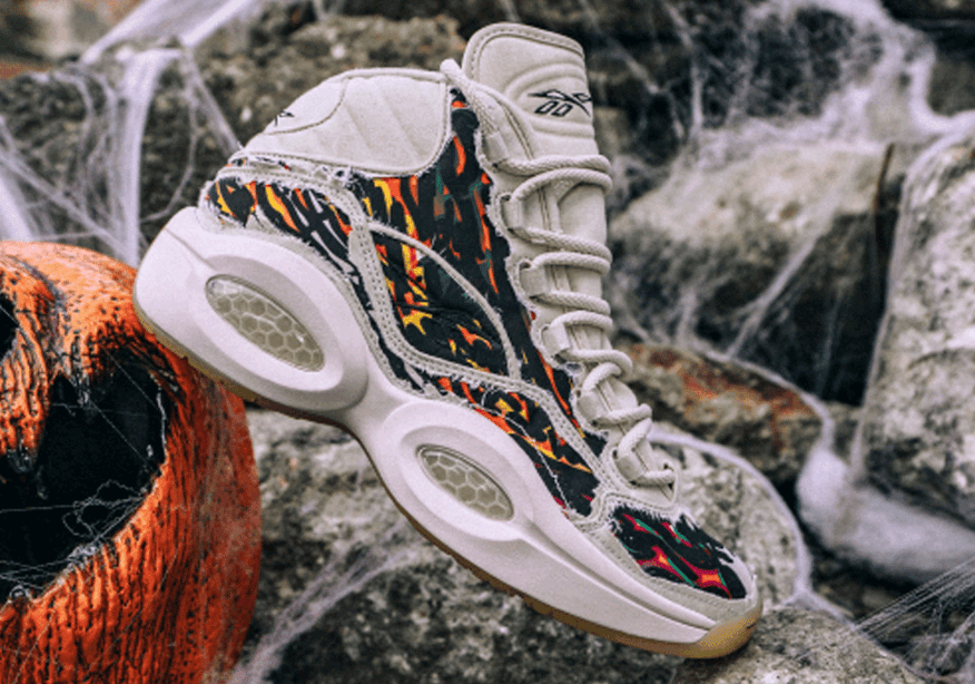 可撕鞋面！Reebok Question Mid 万圣节主题配色10月14日发售！ 货号：FZ1357