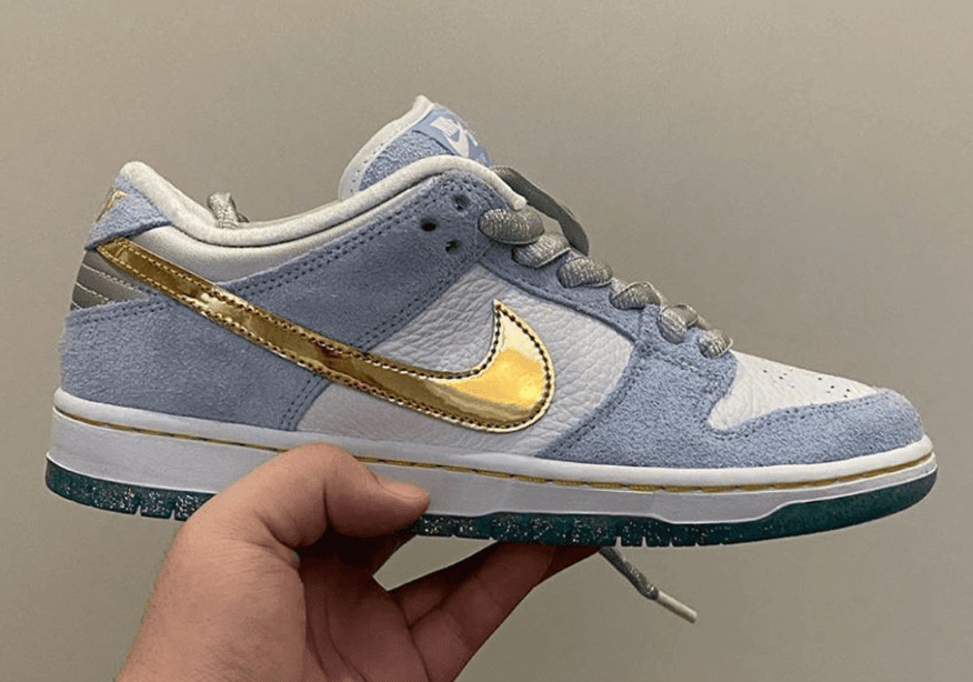 亮眼金钩+闪粉外底！Sean Cliver x Nike SB Dunk Low颜值爆棚！ 货号：DC9936-100