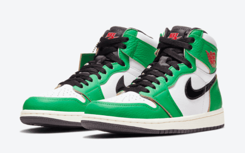 酷似喜力Dunk！全新AJ1 “Lucky Green”10月14日发售！ 货号：DB4612-300