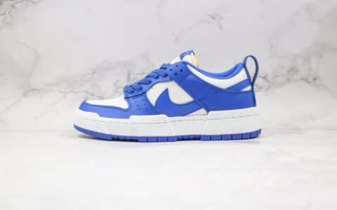 耐克Nike Dunk Low Disrupt公司级版本低帮SB DUNK增高解构老爹鞋白蓝色原盒原标 货号：CK6654-100