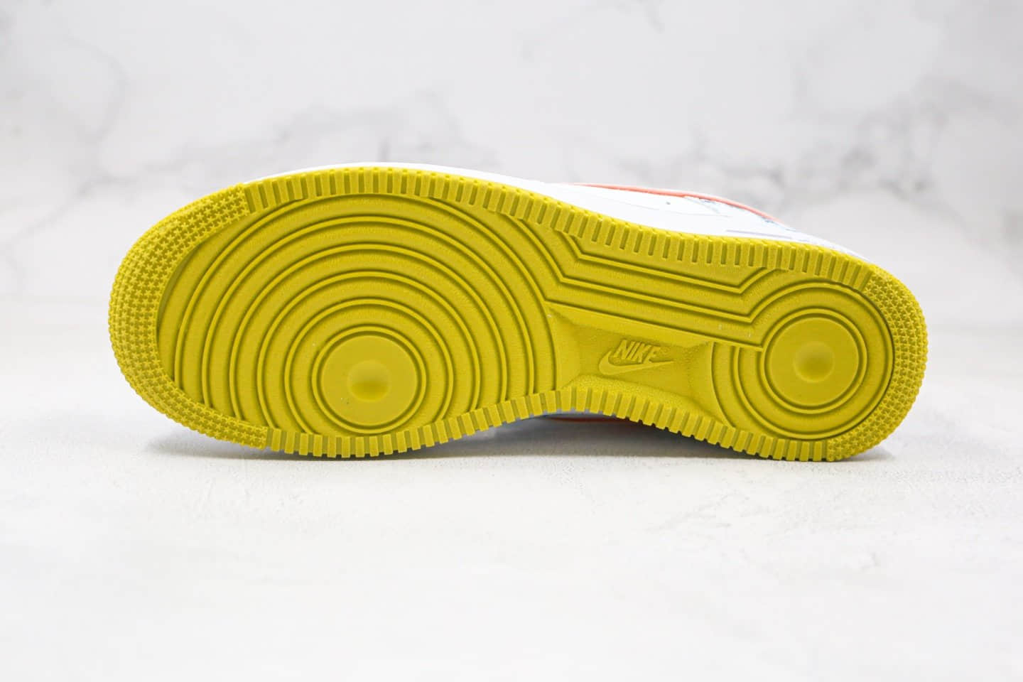 耐克Nike Air Force1 '07纯原版本低帮空军一号双钩白蓝绿橙色板鞋原盒原标 货号：CZ8139-100