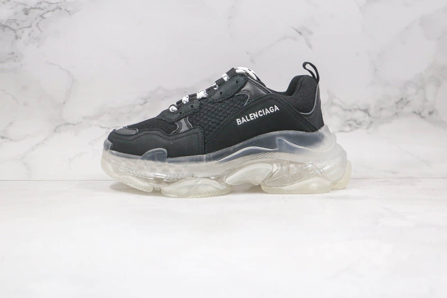 巴黎世家Balenciaga TriPle S纯原版本二代黑白色气垫老爹鞋原档案数据开发原盒原标