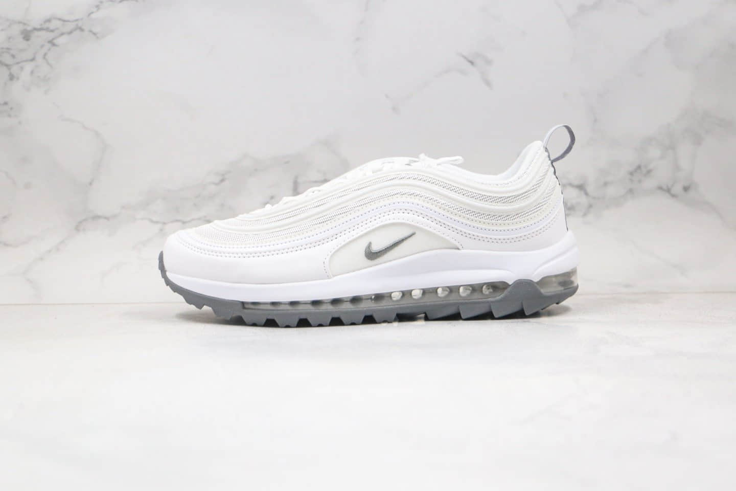 耐克Nike Golf Air Max 97纯原版本高尔夫球鞋跨界联名款Max97子弹头气垫鞋内置真小潘气垫 货号：CI7538-100