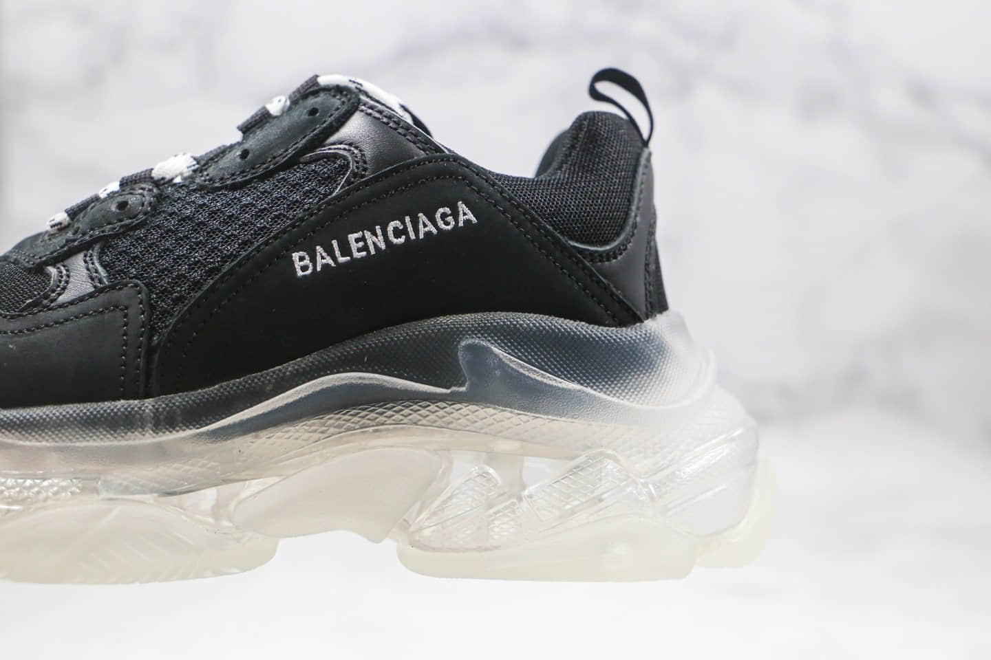 巴黎世家Balenciaga TriPle S纯原版本二代黑白色气垫老爹鞋原档案数据开发原盒原标