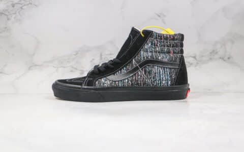 万斯Vans Vault OG SK8-Hi LX公司级版本高帮电视雪花黑彩色硫化板鞋原厂硫化大底内置钢印