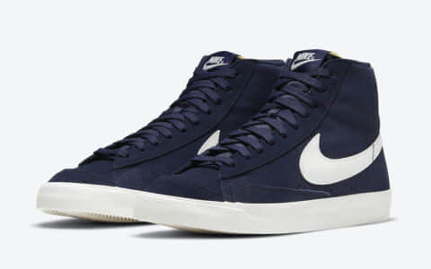 复古海军蓝！全新配色Nike Blazer Mid即将发售！ 货号：DB5461-400