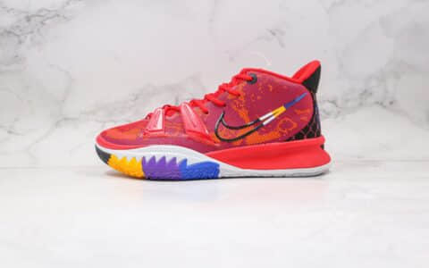 耐克Nike Kyrie 7 Pre Heat Ep纯原版本欧文7代篮球鞋红色内置气垫原盒原标 货号：DC0588-600