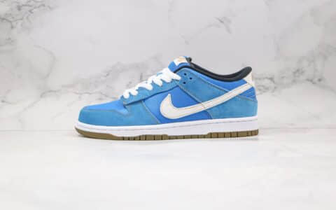 耐克Nike SB Dunk Low Pro纯原版本低帮SB DUNK街头霸王春丽氩蓝白色陈冠希同款板鞋内置Zoom气垫加厚鞋舌 货号：304292-405