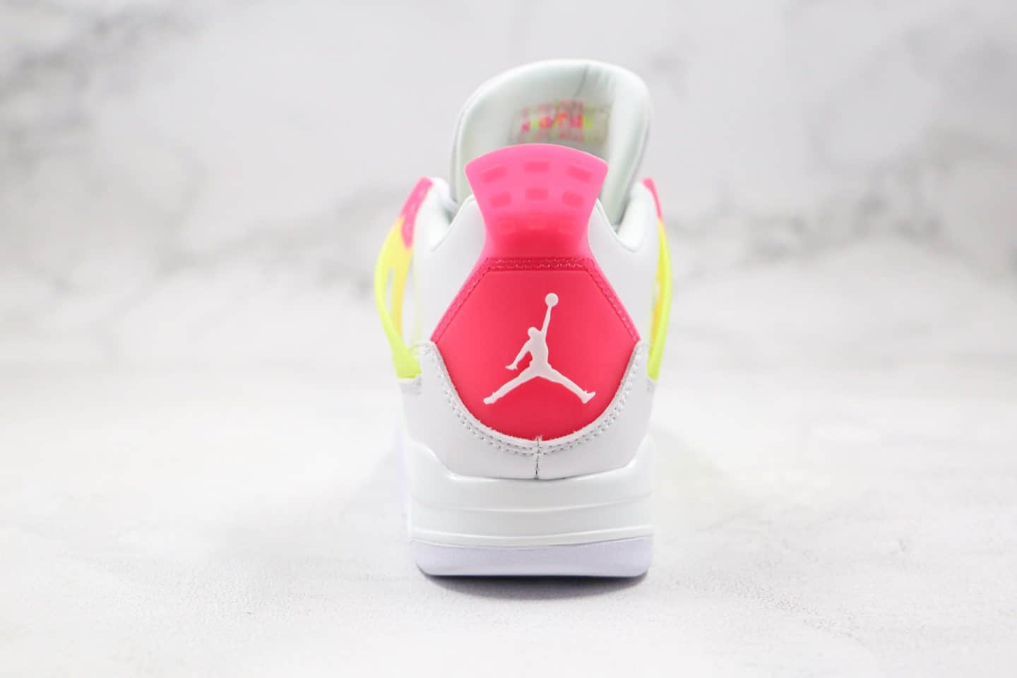 乔丹Air Jordan 4 GS Lemon Venom纯原版本糖果白粉绿色AJ4篮球鞋原档案数据开发 货号：CV7808-100