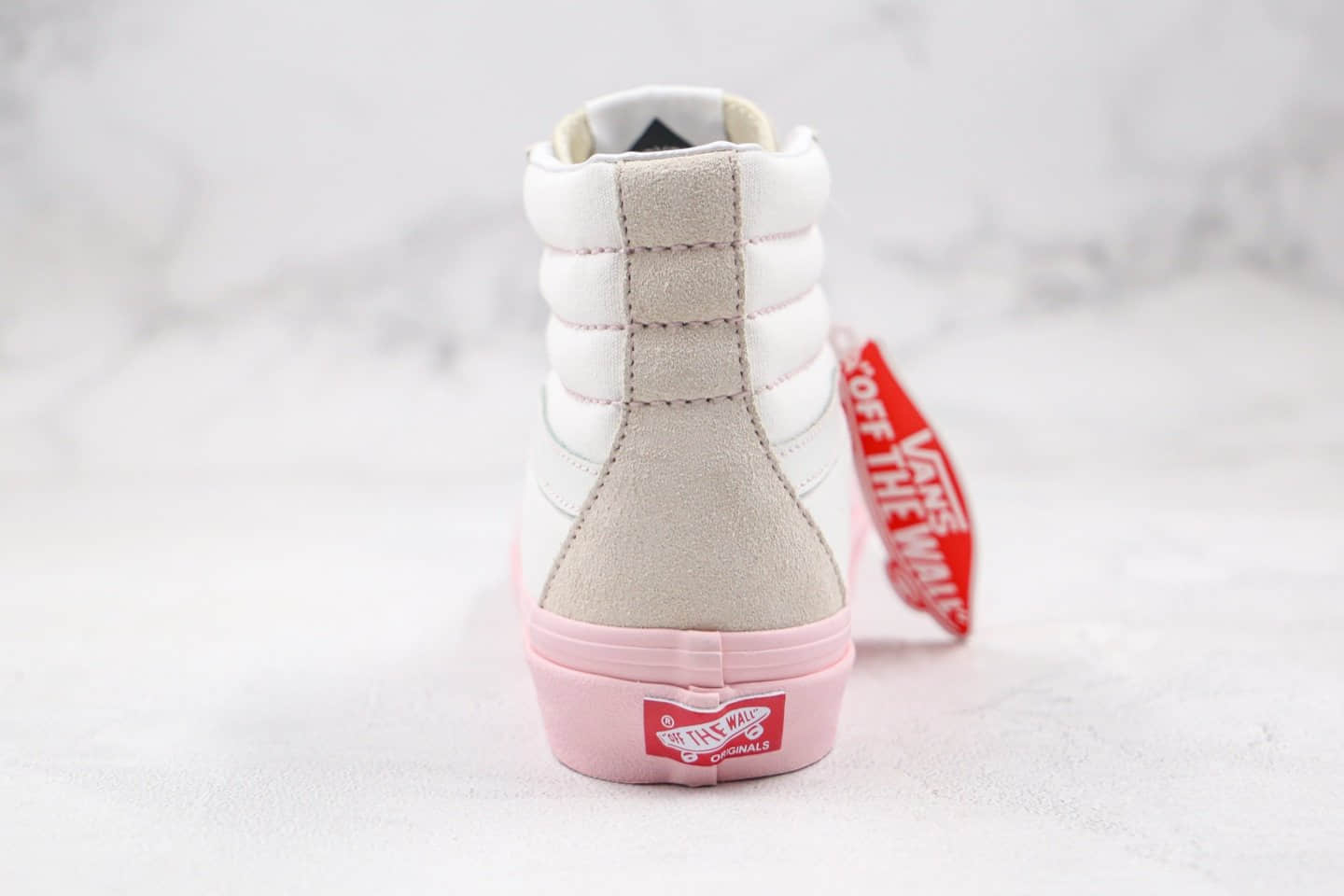 万斯Vans GETWEIRD Sk8 Hi X Anti Social Social Club XX DSM ASSC三方联名款公司级版本高帮白粉色硫化板鞋内置钢印原盒原标