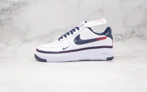 耐克Nike Air Force 1 Low纯原版本低帮空军一号轻量化串标渐变勾白蓝红色内置气垫 货号：DB6316-100