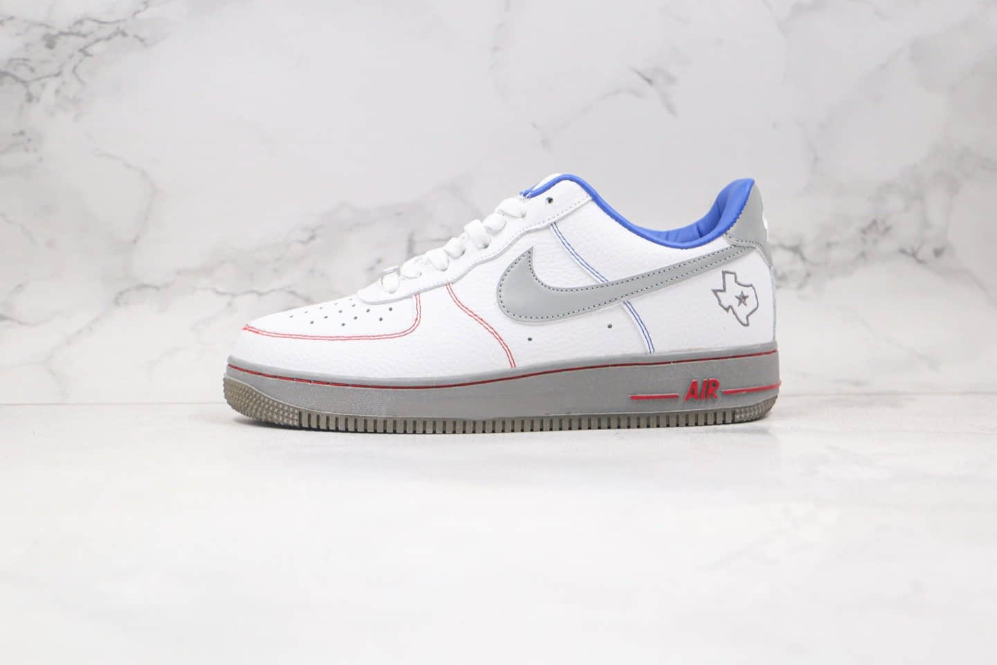 耐克Nike Air Force 1 Low纯原版本低帮空军一号灰白蓝色板鞋原鞋开模打造 货号：DH0902-108