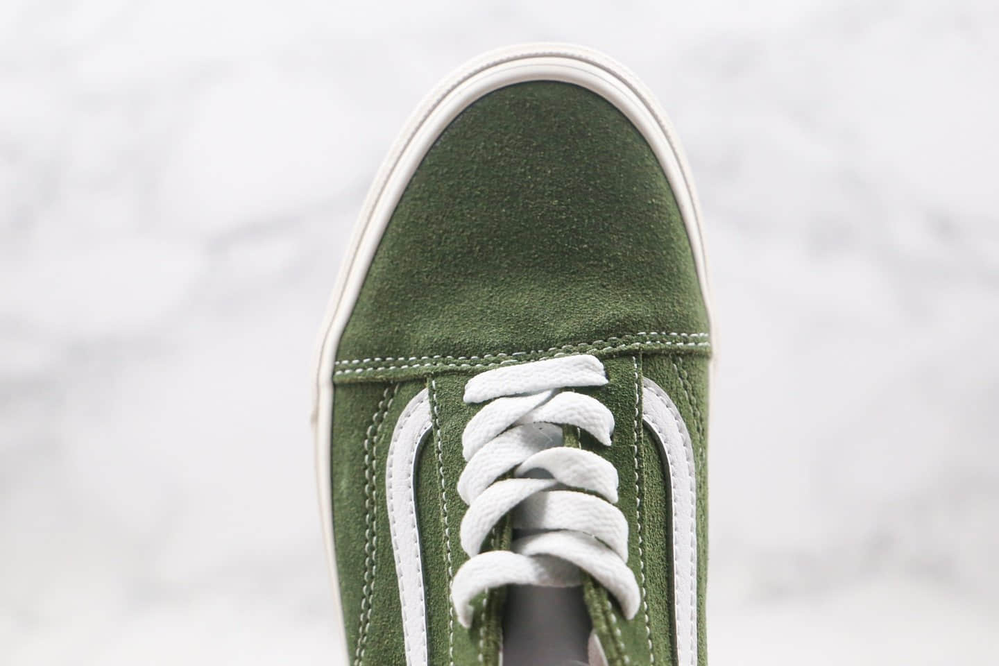 万斯Vans Old Skool公司级版本低帮板鞋麂皮墨绿色原标原盒