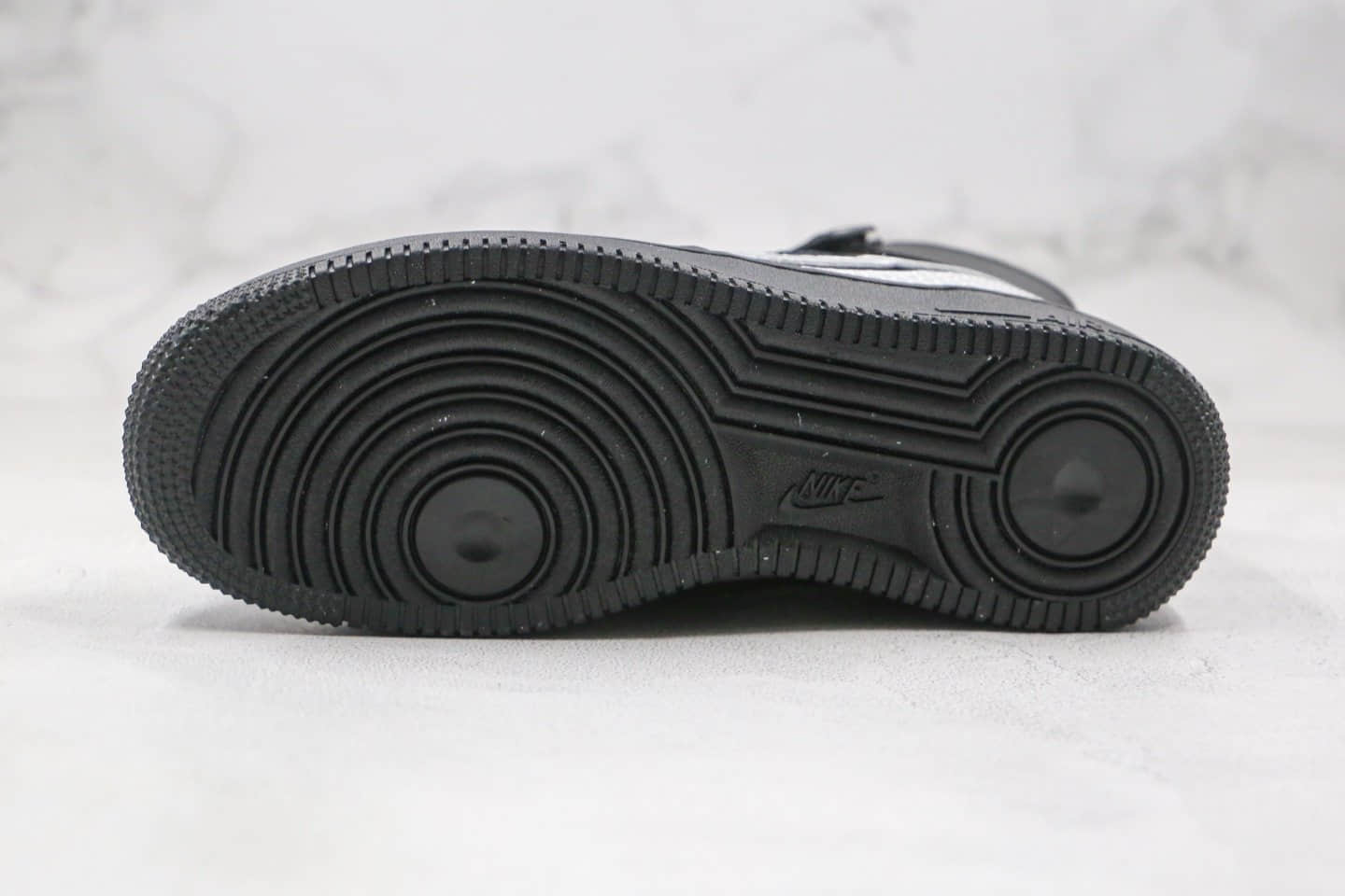 耐克Nike Air Force 1 High纯原版本高帮空军一号3M黑银色原楦头原纸板开发 货号：CU4159-001