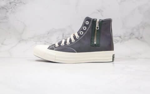 匡威Converse Chuck Taylor 1970s HI DEMON公司级版本高帮夜魔侠变色龙拉链硫化板鞋原鞋开模一比一打造