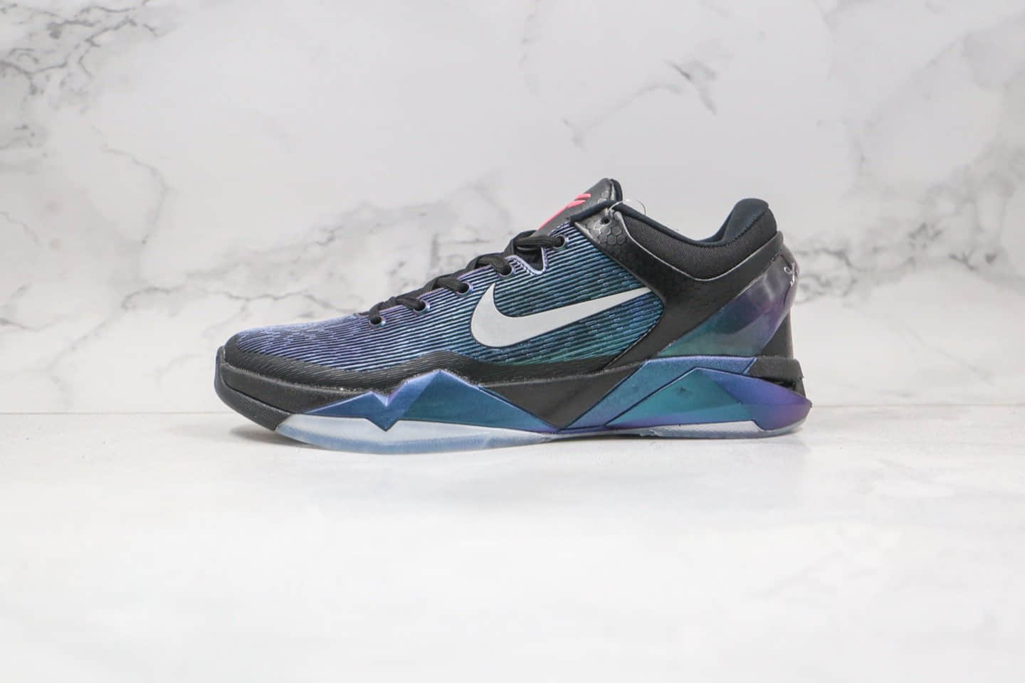 耐克Nike Zoom Kobe 5 Protro纯原版本科比5代男子实战篮球鞋黑紫色内置真碳板 货号：386429-500-莆田高仿鞋Fake网