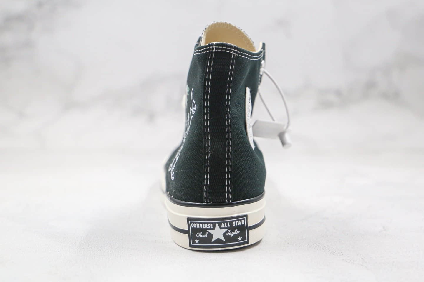 匡威Converse x 7UP七喜汽水联名款公司级版本黑色帆布鞋原厂硫化大底正确硅蓝软中底 货号：162050C