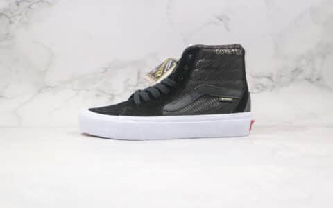 万斯Vans Sk8-HI Gore-Tex公司级版本高帮机能黑色TEX硫化板鞋原鞋开模一比一打造