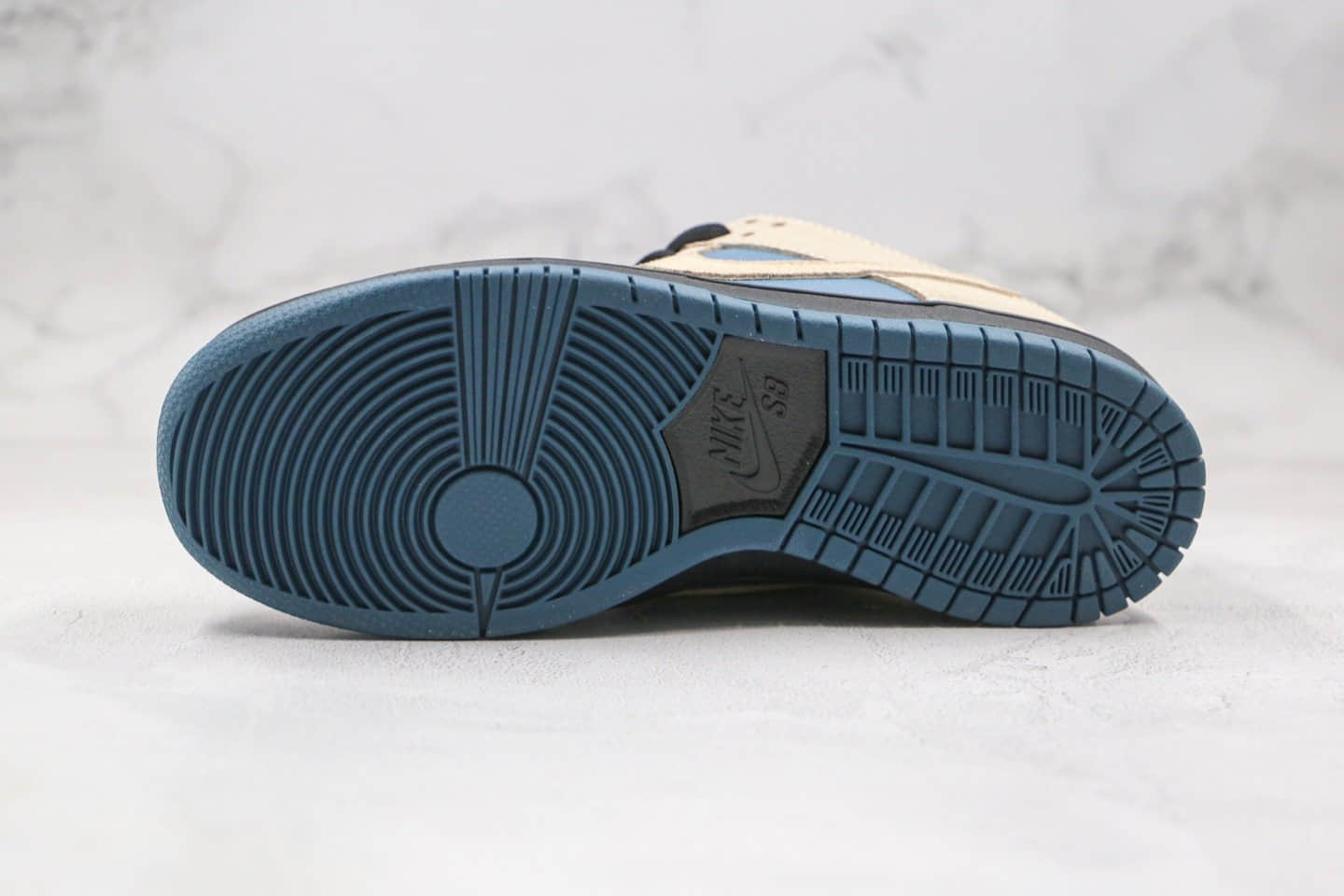 耐克Nike SB Dunk Low Pro纯原版本低帮SB DUNK米白蓝色板鞋内置zoom气垫原鞋开模一比一打造 货号：BQ6817-200