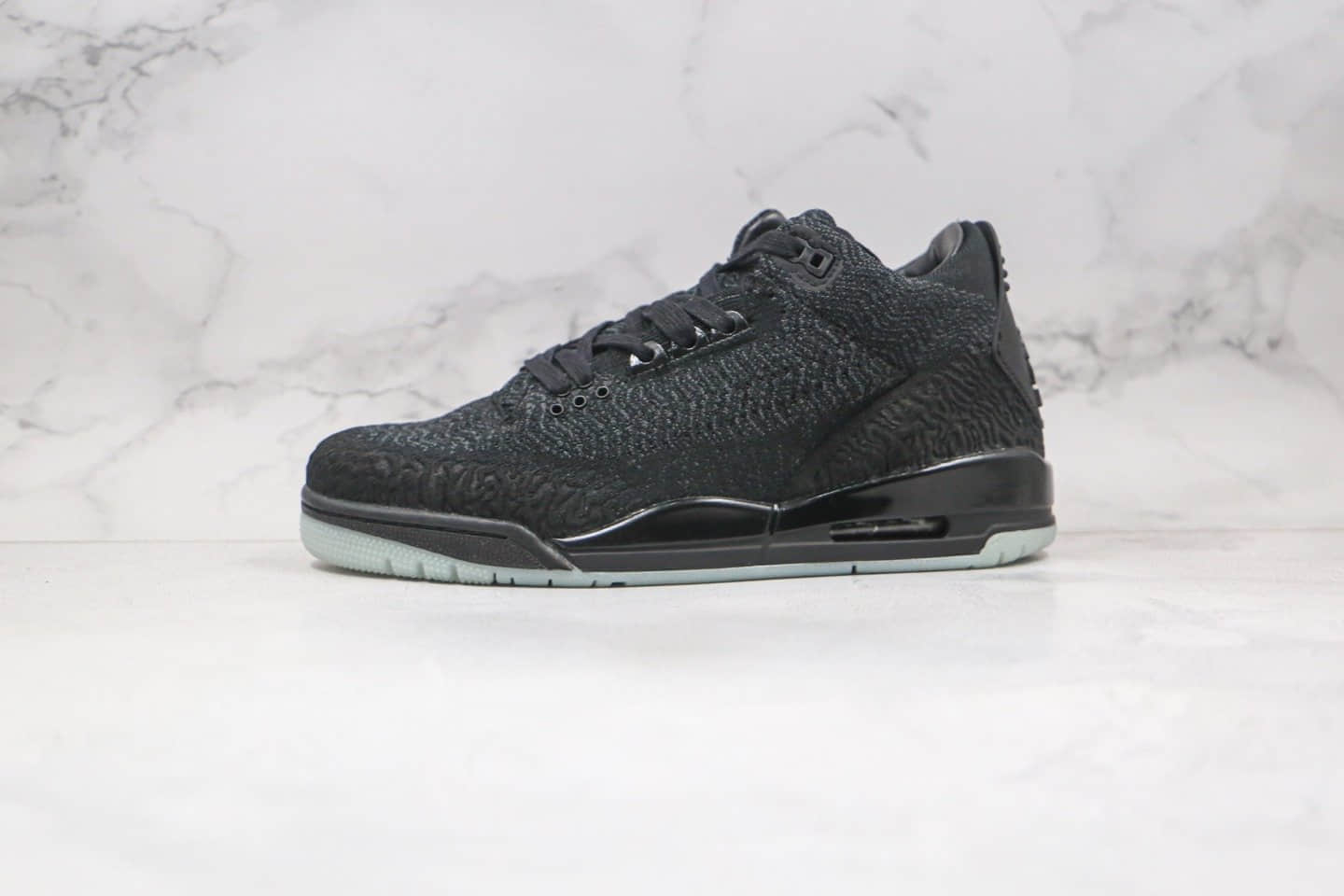 乔丹Air Jordan 3 Flyknit纯原版本夜光编织AJ3黑色篮球鞋原鞋开模一比一打造 货号：AQ1005-001