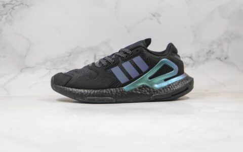 阿迪达斯Adidas Originals 2020 Day Jogger Boost 2020纯原版本三叶草夜行者二代爆米花跑鞋黑绿色原盒原标 货号：FY3015