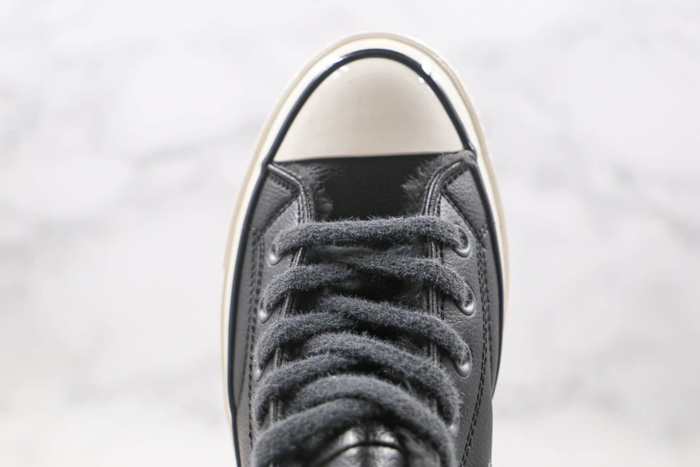 匡威Converse Chuck 70s公司级版本高帮皮面1970S加绒款黑色硫化板鞋原鞋开模一比一打造 货号：569516C