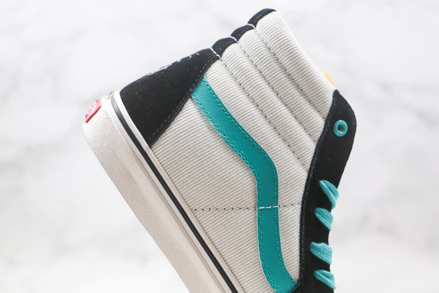 万斯VANS SK8-HI PRO FABIANA.DELFINO公司级版本高帮环保系列白黑蓝色硫化板鞋原档案数据开发 货号：VN0A45JD2MA