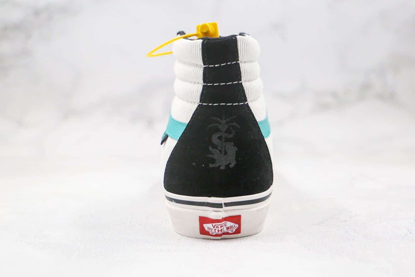 万斯VANS SK8-HI PRO FABIANA.DELFINO公司级版本高帮环保系列白黑蓝色硫化板鞋原档案数据开发 货号：VN0A45JD2MA