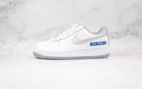 耐克Nike Air force1 LOW labei maker纯原版本低帮白银蓝色空军一号板鞋原档案数据开发原盒原标 货号：DC5209-100