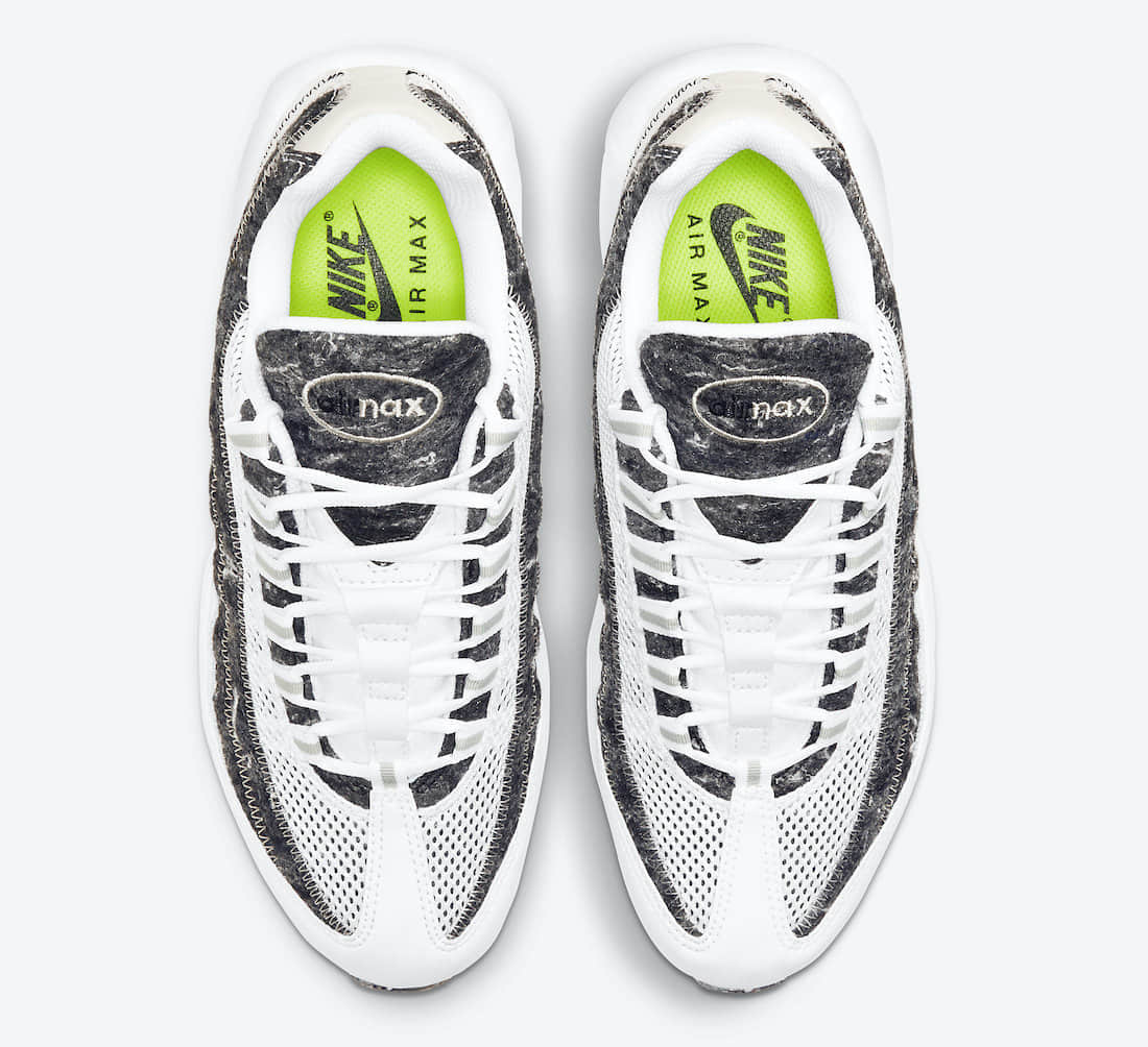 黑白奥利奥配色！全新可回收Air Max 95即将登场！ 货号：CV8830-100