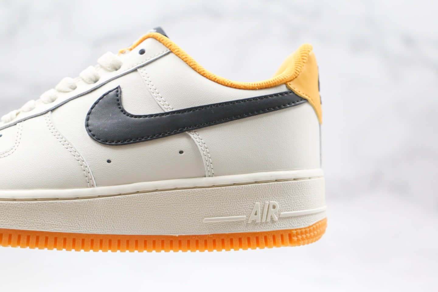 耐克Nike Air Force1 LOW'07纯原版本低帮空军一号米白黄黑色生胶板鞋原档案数据开发 货号：CT7875-998