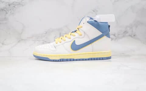 耐克Nike Dunk SB High Lost at Sea x Atlas迷失海洋联名款纯原版本高帮SB DUNK爆裂纹灰蓝色板鞋原盒原标 货号：CZ3334-100