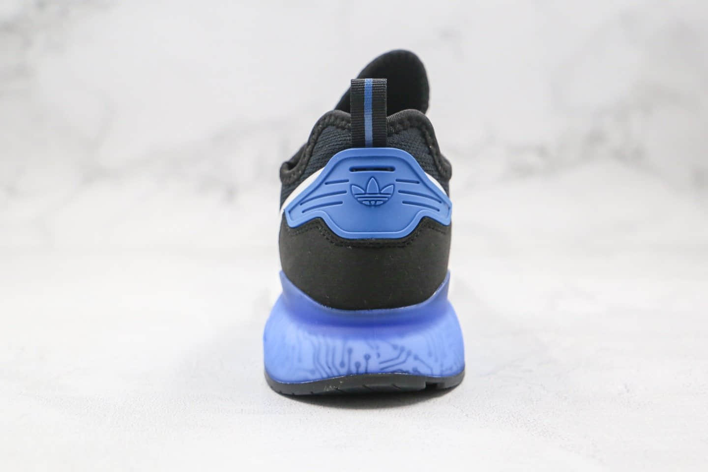 阿迪达斯Adidas Originals ZX 2K Boost纯原版本爆米花跑鞋易烊千玺同款ZX 2K黑蓝色原鞋开模一比一打造 货号：FY1458