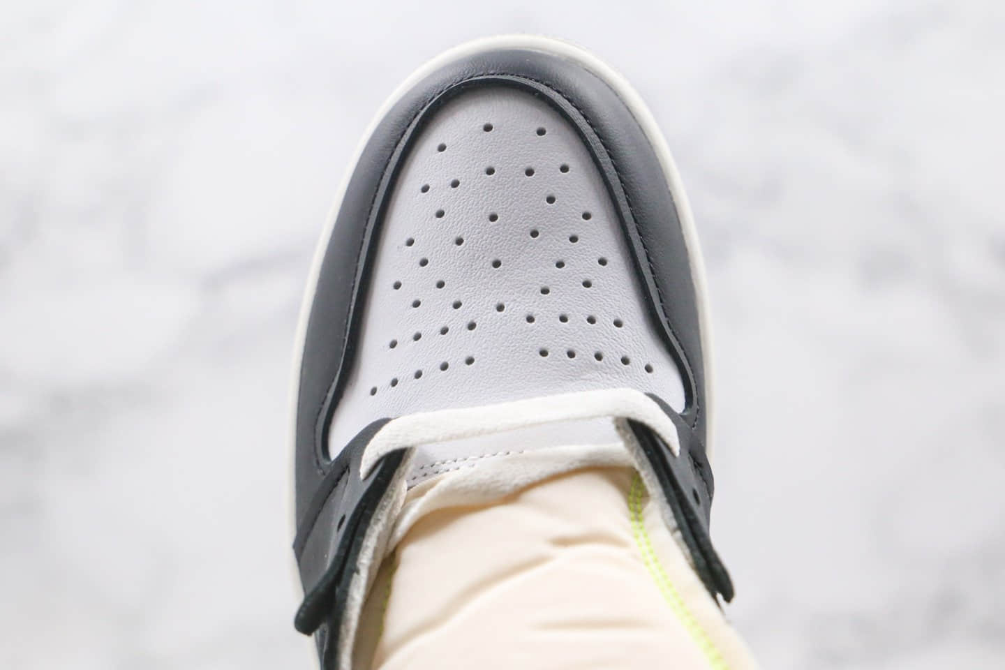 乔丹Air Jordan 1 Vlot Gold纯原版本高帮AJ1荧光绿黑黄色正确后跟定型 货号：555088-118