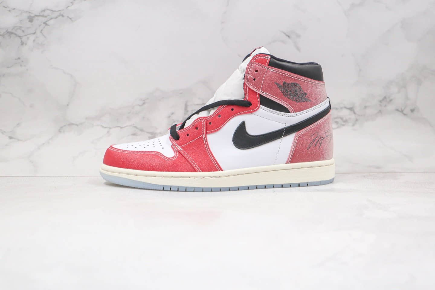 乔丹Air Jordan 1 Chicago纯原版本高帮AJ1芝加哥水晶底红白色原盒原标原档案数据开发 货号：DA2728-100