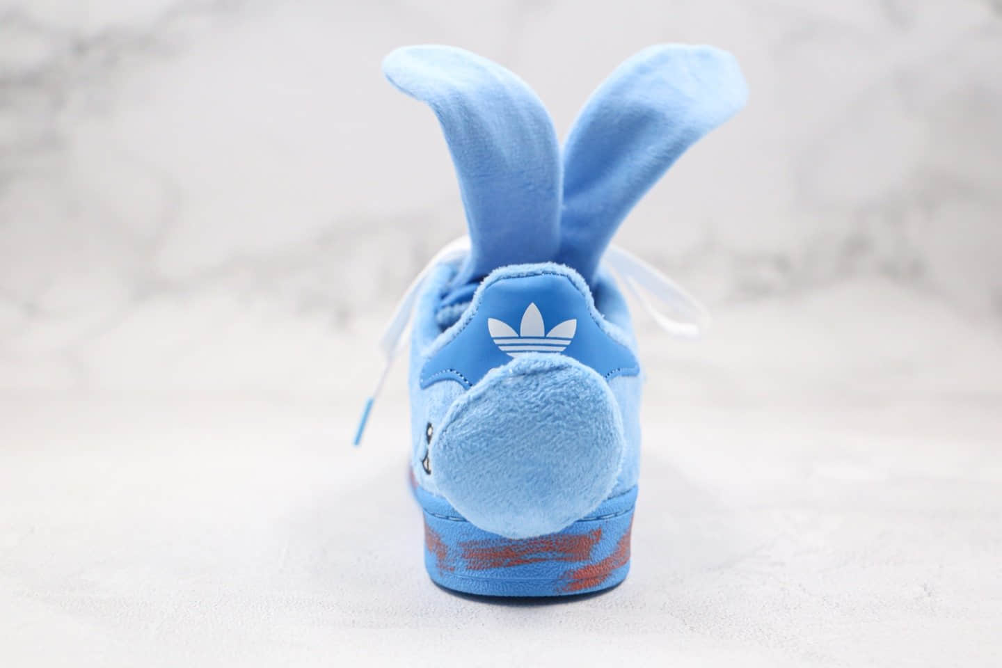 阿迪达斯adidas originals Superstar Karoro纯原版本三叶草贝壳头板鞋天蓝色小兔子耳朵正确鞋面颜色 货号：FZ5253