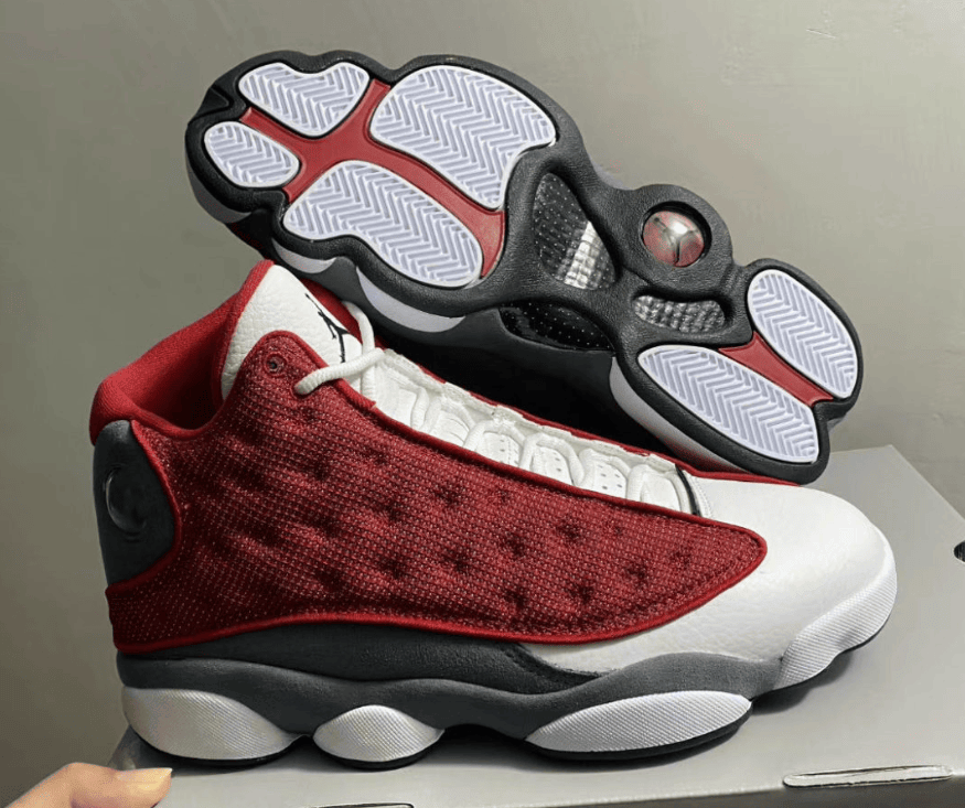 GIGI配色姐妹款？AJ13“ Red Flint”最新实物曝光！ 货号：414571-600