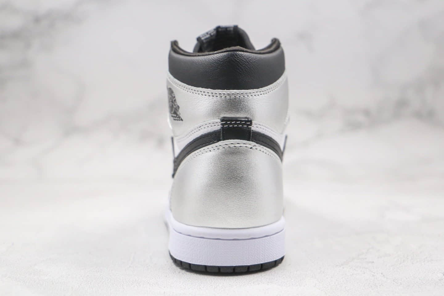 乔丹Air Jordan 1 High OG WMNS Silver Toe纯原版本高帮AJ1黑银脚趾原档案数据开发原盒原标 货号：CD0461-001