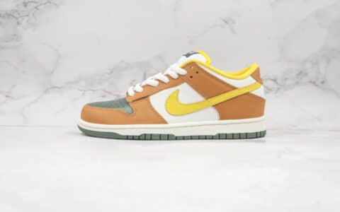 耐克Nike Dunk SB LOW EclipseNK Dunk SB LOW Eclipse纯原版本低帮SB DUNK蒸汽机棕黄白色板鞋内置Zoom气垫原盒原标 货号：304292-271