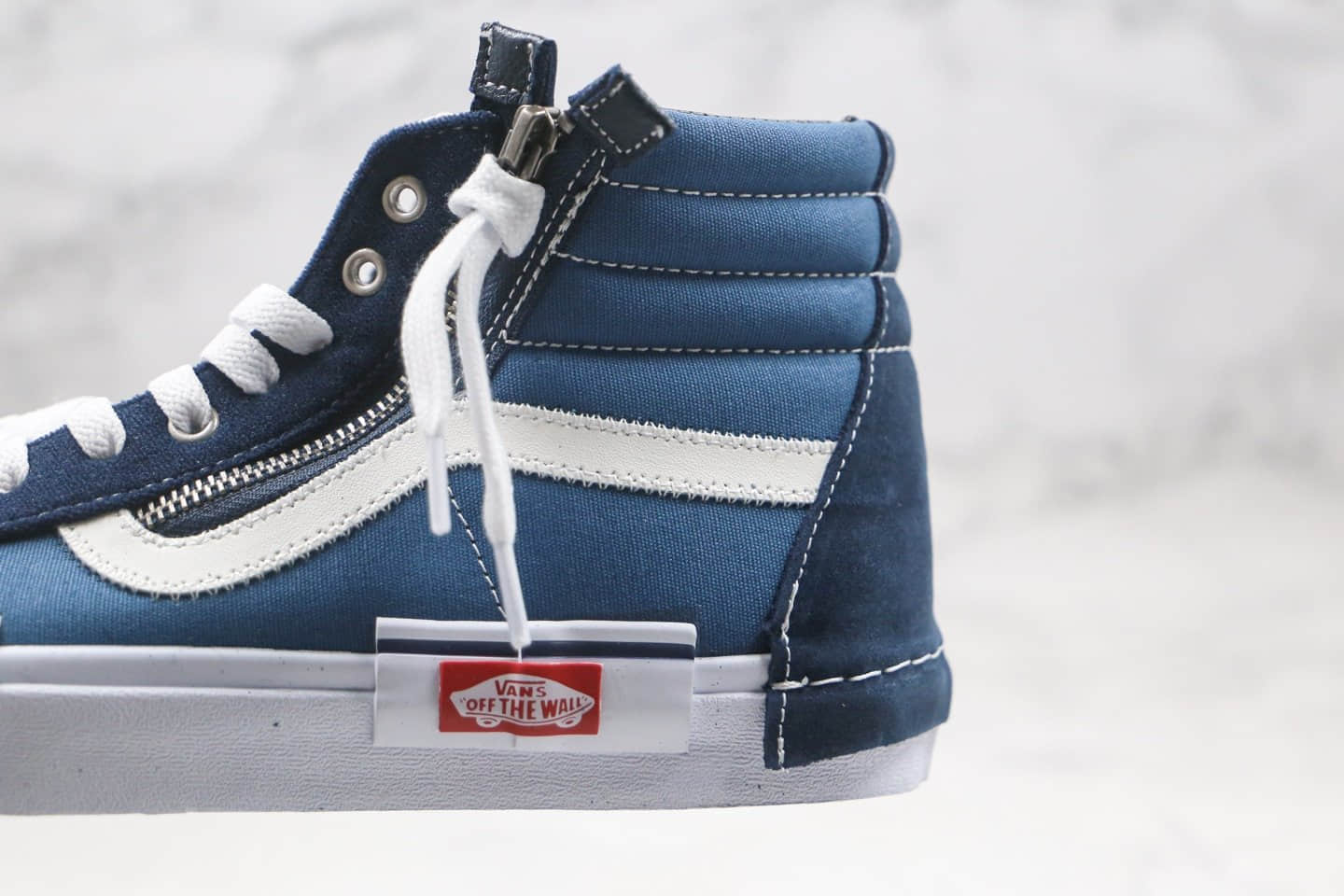 万斯Vans Vault Sk8-Hi Cap LX公司级版本高帮解构2.0蓝白色硫化板鞋原盒原标原档案数据开发