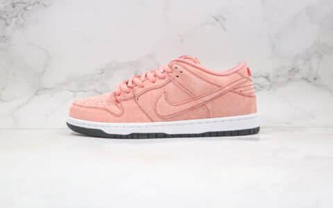 耐克Nike SB Dunk Low Pro Salmon Pink纯原版本低帮SB DUNK粉色板鞋原楦头纸板打造原盒原标 货号：CV1655-600