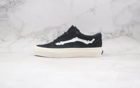 万斯Vans Old Skool ComfyCush公司级版本低帮黑色骨头麂皮硫化板鞋原档案数据开发原盒原标