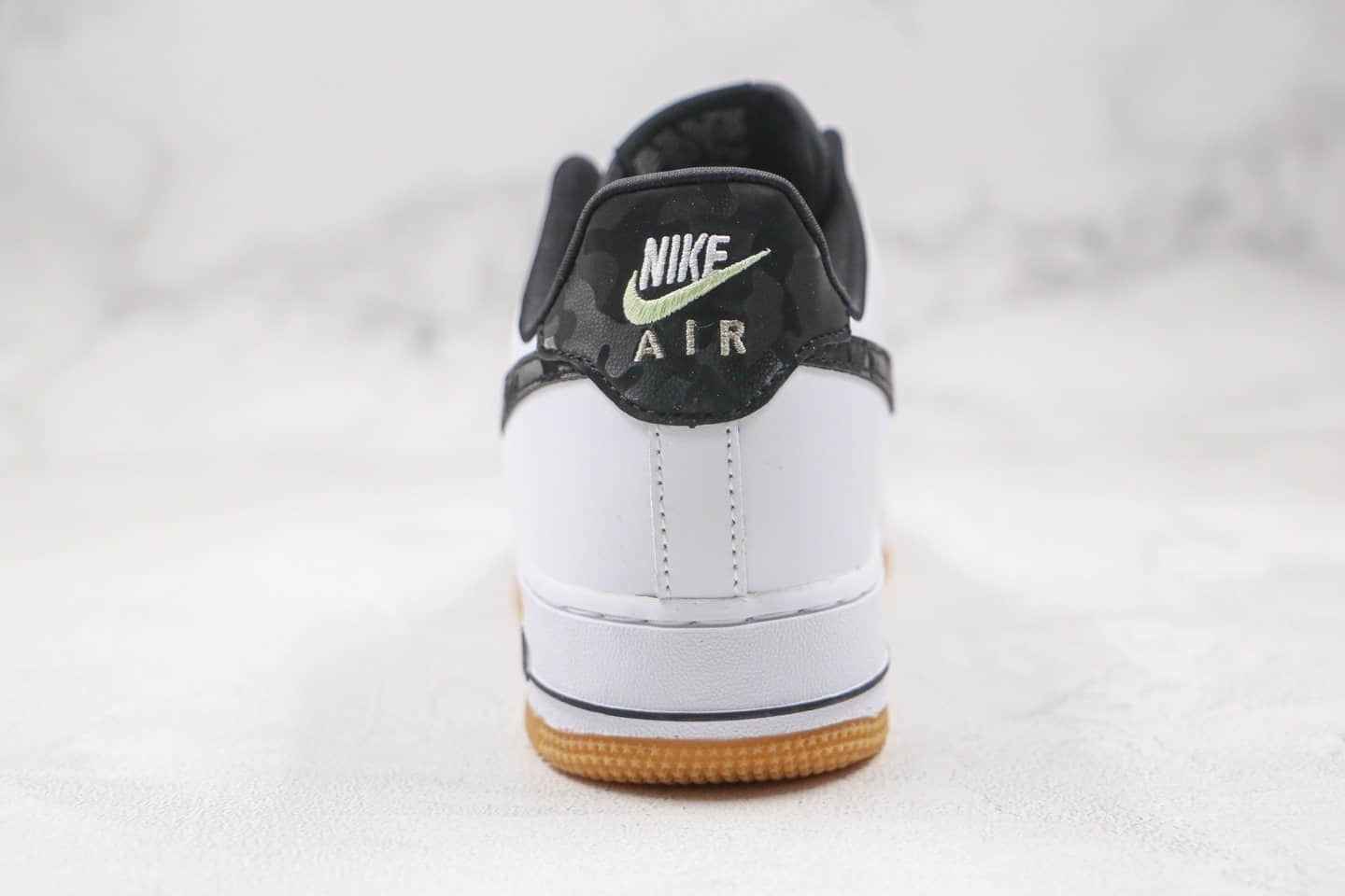 耐克Nike Air Force 1 PRM CLOT纯原版本低帮空军一号生胶豹纹白黑色板鞋原盒原标 货号：CZ7891-100