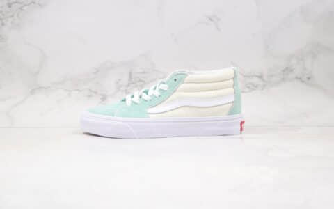 万斯Vans Sk8-Mid公司级版本中帮奶油绿硫化板鞋原厂硫化大底原盒原标