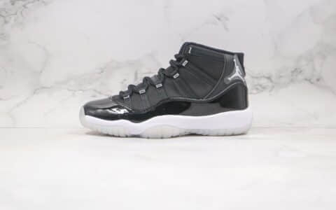 乔丹Air Jordan 11 Silver Eyelets纯原版本高帮AJ11大魔王2.0黑白色篮球鞋内置碳板气垫支持实战 货号：378038-011