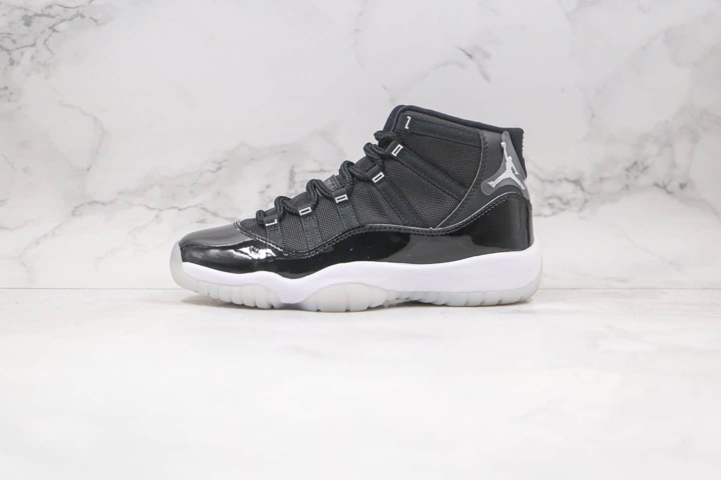 乔丹Air Jordan 11 Silver Eyelets纯原版本高帮AJ11大魔王2.0黑白色篮球鞋内置碳板气垫支持实战 货号：378038-011